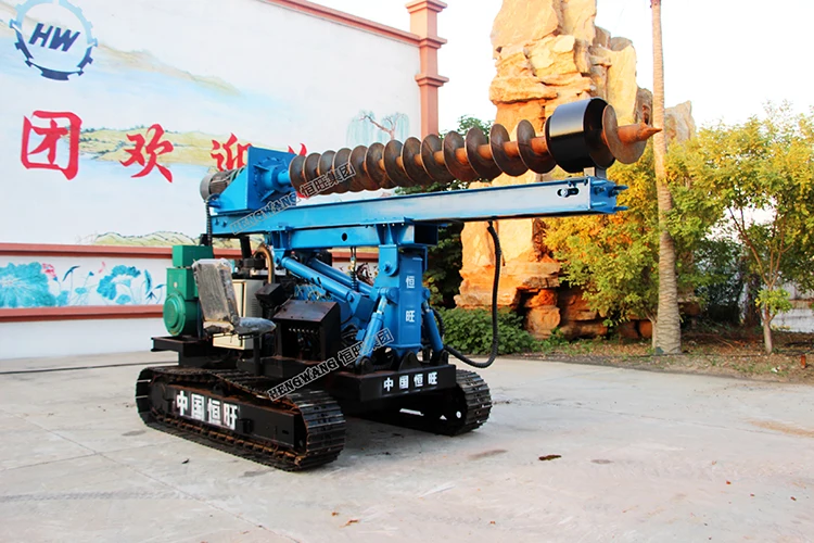 Factory price Long Auger Drill Machine/Wheeled Pile Driver/water well auger drill