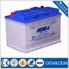 12V Voltage 75AH and Automotive battery DIN Series Type Korean car battery