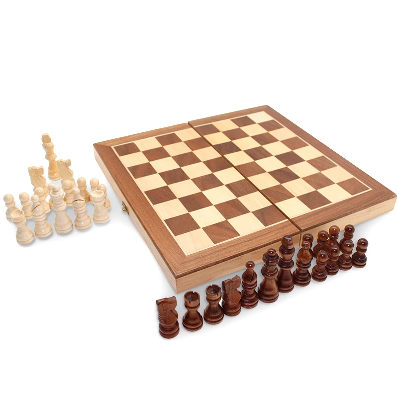 

Most popular Wooden Chess Travel Chess set, As pictures