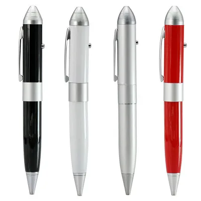 

Hot Ballpoint Pen Model Laser Light Usb Flash Pen Drive Memory Stick Pendrive 4G 8GB 16GB 32GB 64GB Customize Logo Business Gift