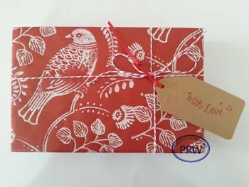 red kraft wrapping paper