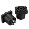 30x25mm Speakon 4 Pole Female Jack Compatible Audio Cable Connector Socket Panel