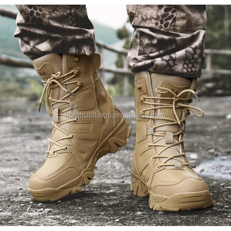 slip resistant combat boots