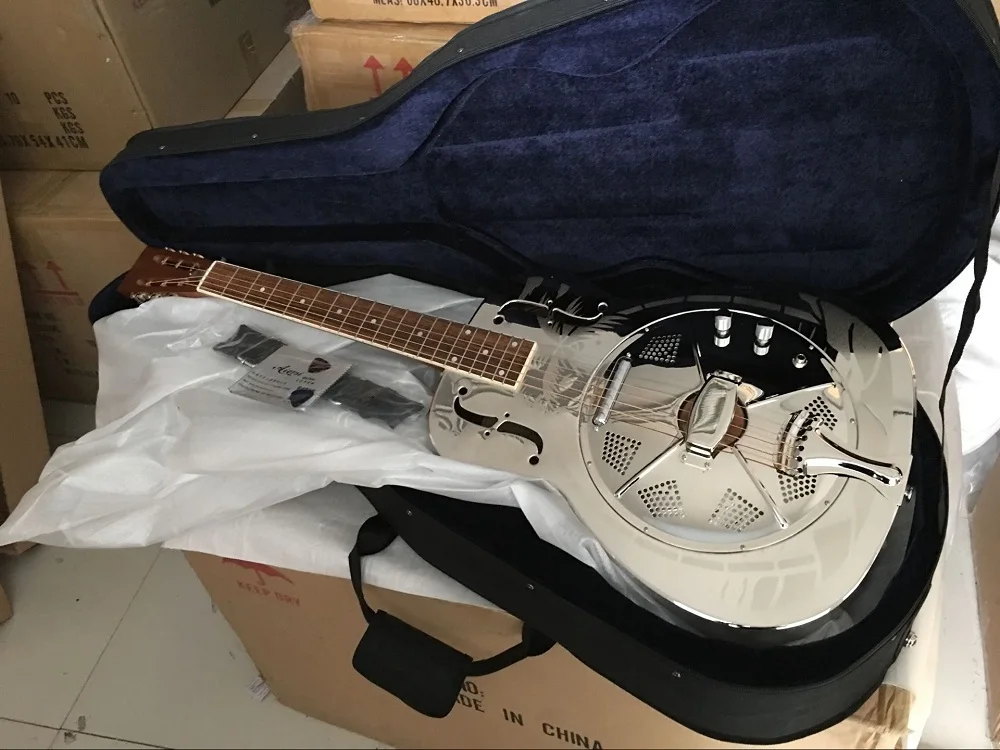 Aiersi Brand Metal Bell Brass Body Bluegrass Electric Tricone Acoustic