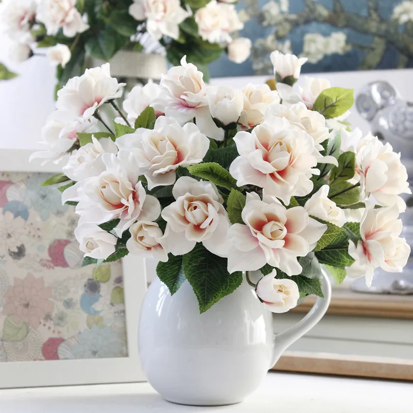 high-grade home decoration 7 head artificial gardenia flowers