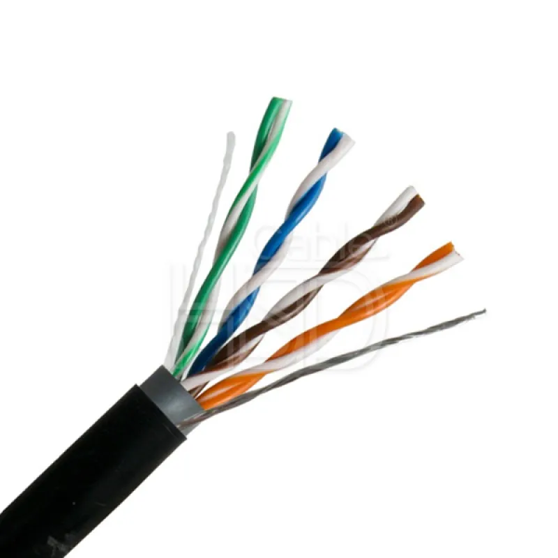 Cat5 Outdoor Cat5e Utp Cable Uv Rated Double Jacket Direct Burial Best
