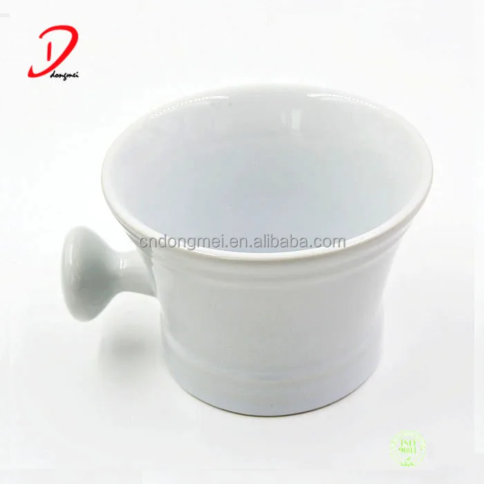 

white Ceramic shaving bowl/shaving mug for shaving soap, Customized