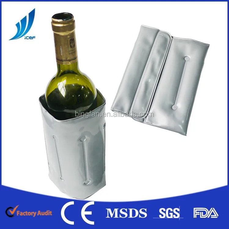 Wine Iced Bottle Bag Wrap Sleeve Fresh Keeping Gel Pack Buy Wine Iced