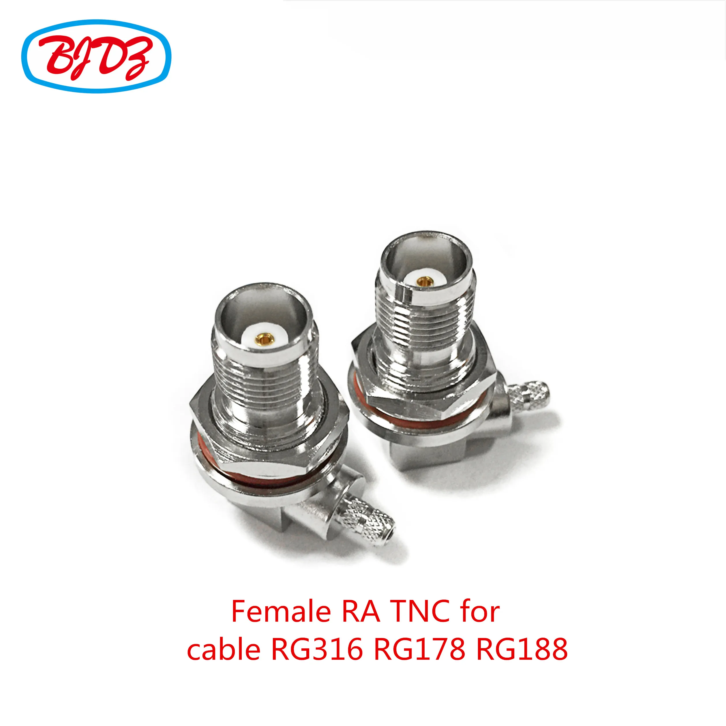 high quality crimp right angle elbow TNC plug male connector for LMR400 RG8 RG8