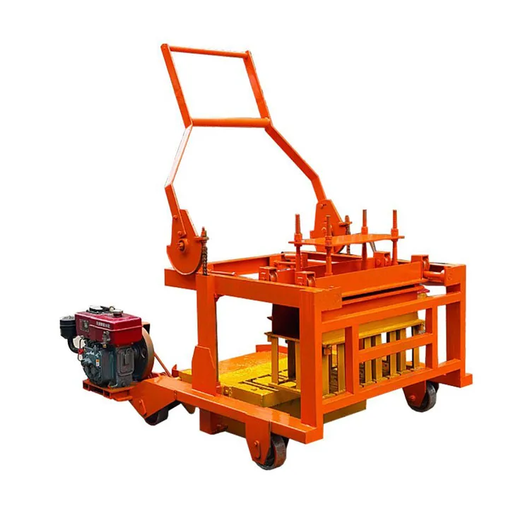 Mobile Diesel Engine Concrete Hollow Blocks Machine Supplier For Sale