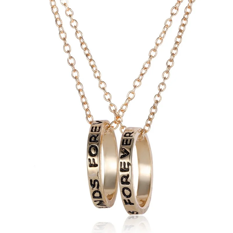 boy and girl best friend necklaces