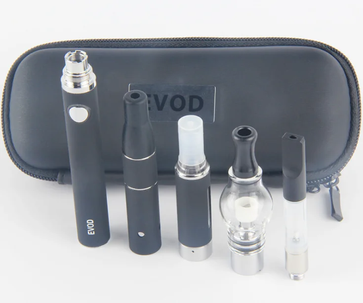 

Popular 4 in 1 evod battery Electonic cigarette Multi vape Vaporizer Starter Kit Vape Pen mt3 dry herb tank rechangable