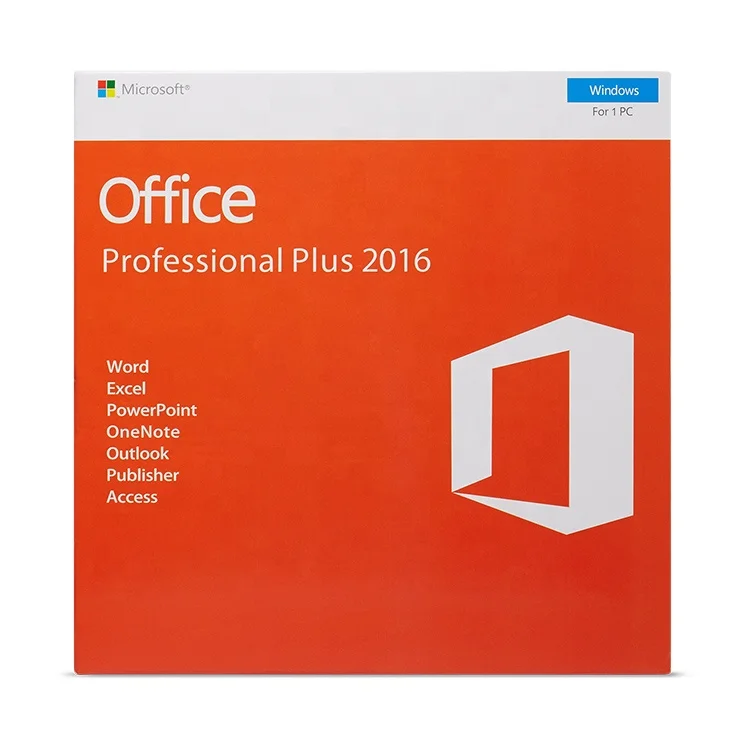 

Original Microsoft Office 2016 Professional 32 Bit / 64 Bit Retail Version, N/a