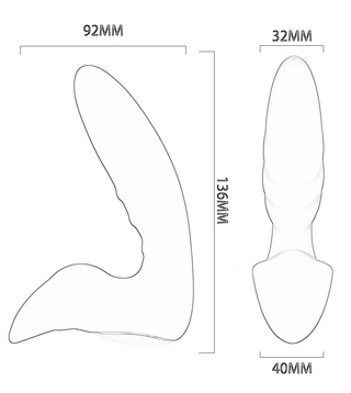 Remote control Silicone Prostate Massage Anal sex toy for man and women
