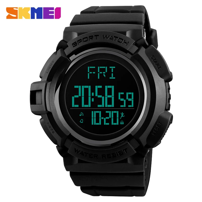 

SKMEI 1339 Men Watches Sports Countdown Double Time Watch Chrono Alarm Digital Wristwatch Waterproof Clock Relogio Masculino New