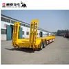 Transport heavy machinery three axle low bed trailer