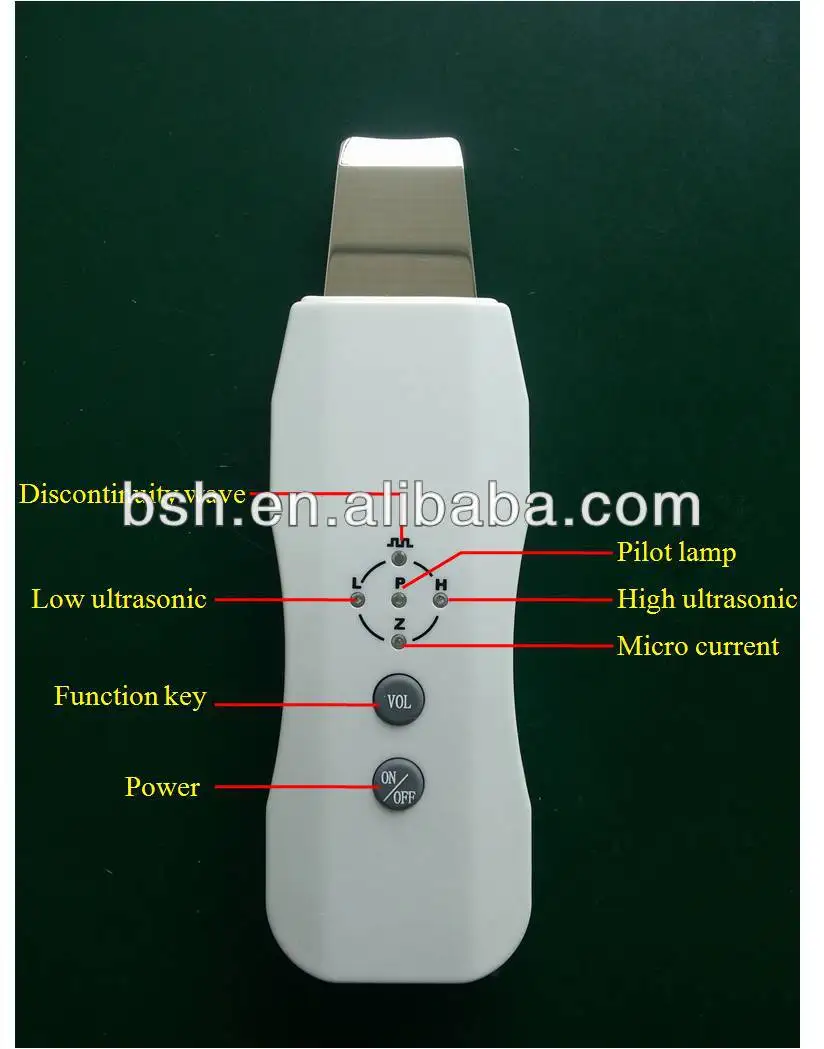 BF1202 Labelle Pore Removal Exfoliating Portable Facial Skin Scrubber Face Lift Ultrasonic Skin Scrubber