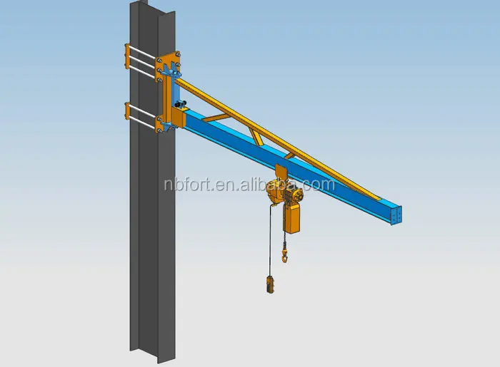 costruzione gru a bandiera da pilastro fatta in casa Workshop-Using-Jib-Crane-Design-Calculation