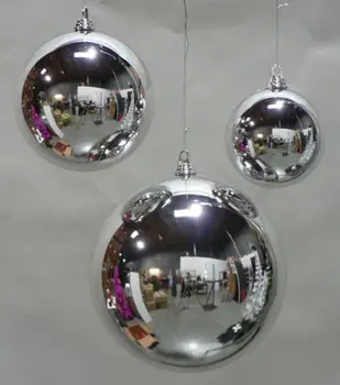 large silver christmas ornaments
