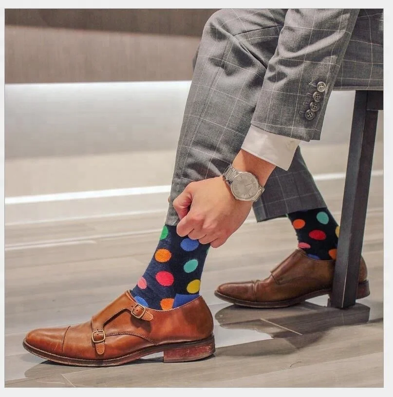 High Quality Colorful Design Happy Socks Unsex , Custom Made Happy Socks Fashion Socks