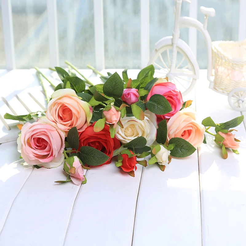 High Quality Silk Real Touch Artificial Peony Wedding Plastic Flower