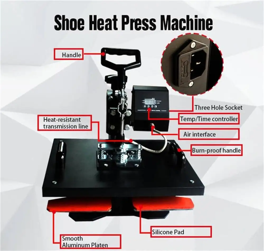 2017 New Ce Approval Shoes Heat Press Machine Shoes Digital Printing
