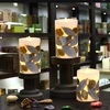 wholesale pillar real wax scented dancing flame simulation led artificial tree leaf candle