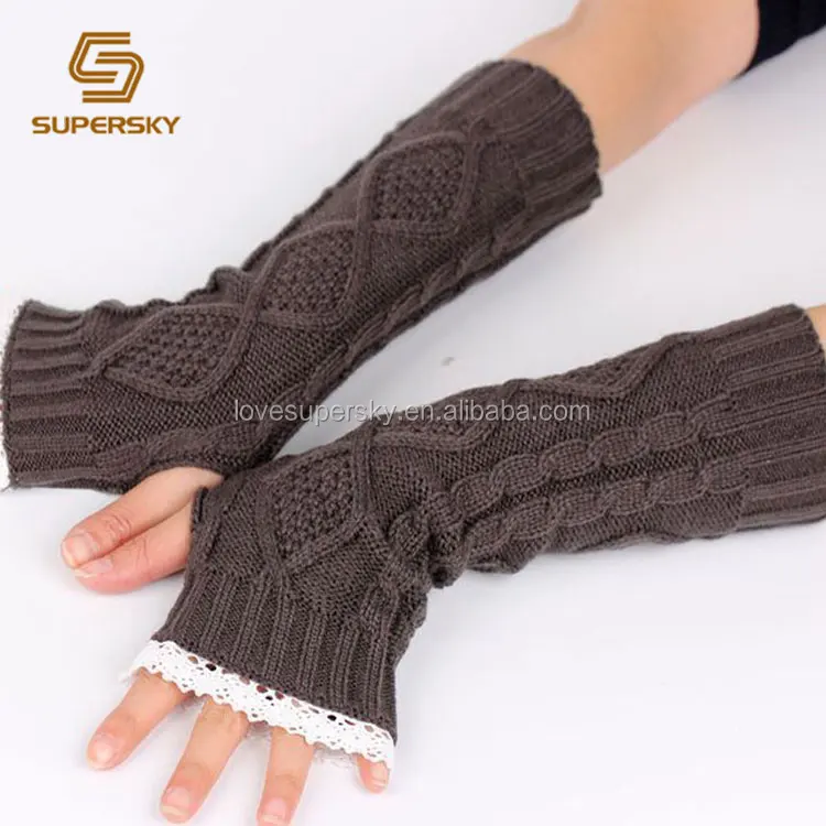 knitted wrist warmers