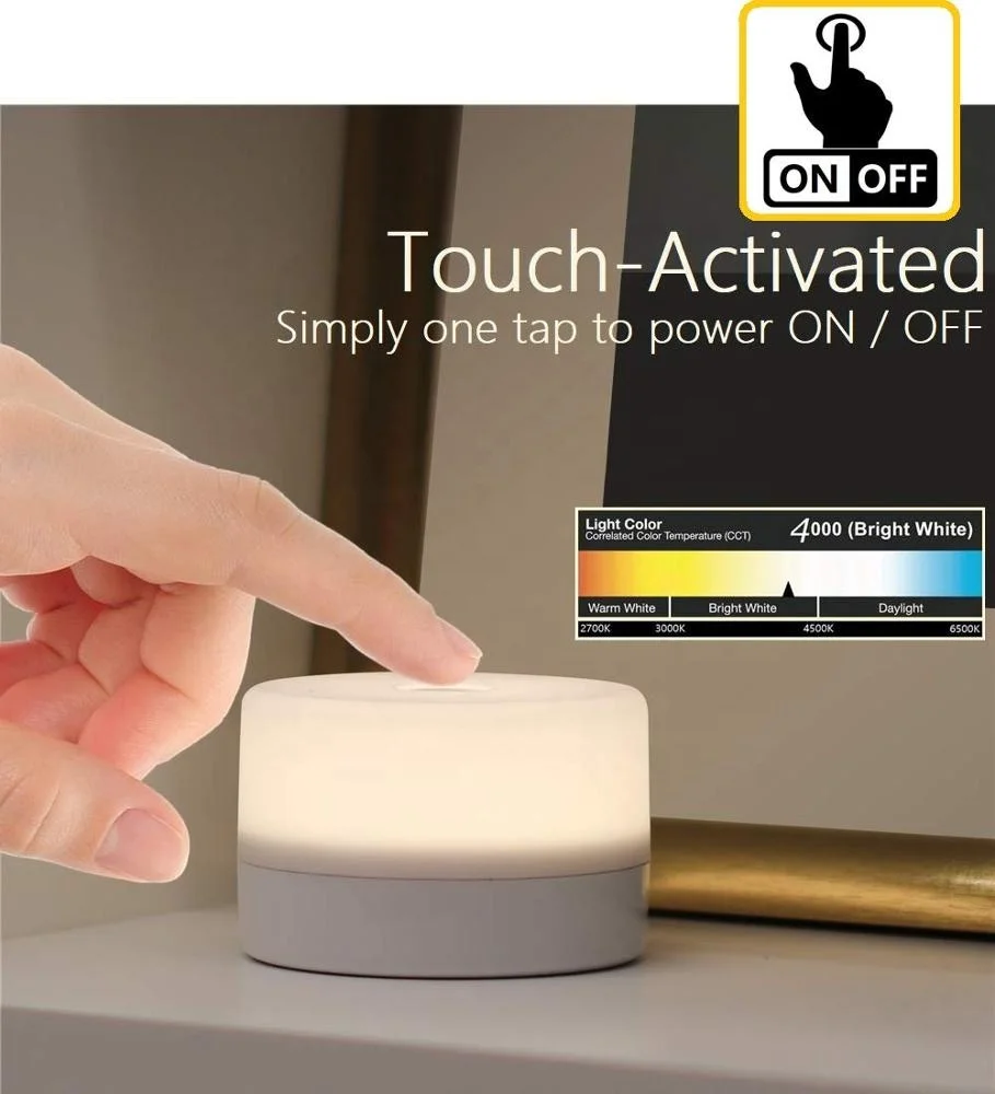 Amazon Hot Selling Rechargeable Mini Touch Light Wireless Led Night