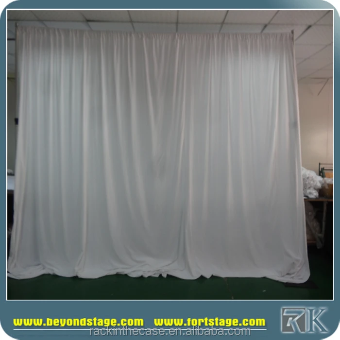 100 Blackout White Velvet Drapes For Background Curtain With Pipe