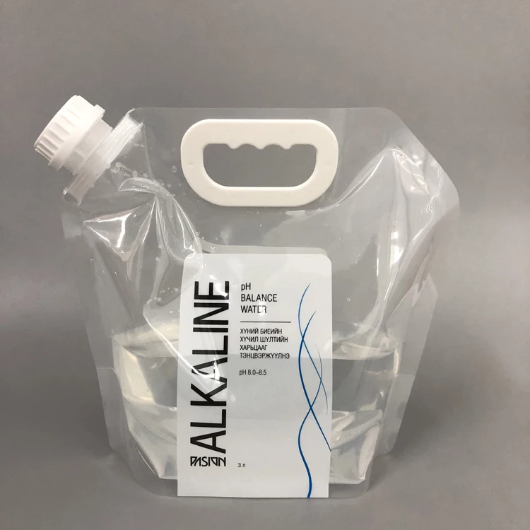plastic water bottle with handle