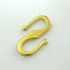 7X12mm Eco-friendly S shaped metal brass small jewelry hook