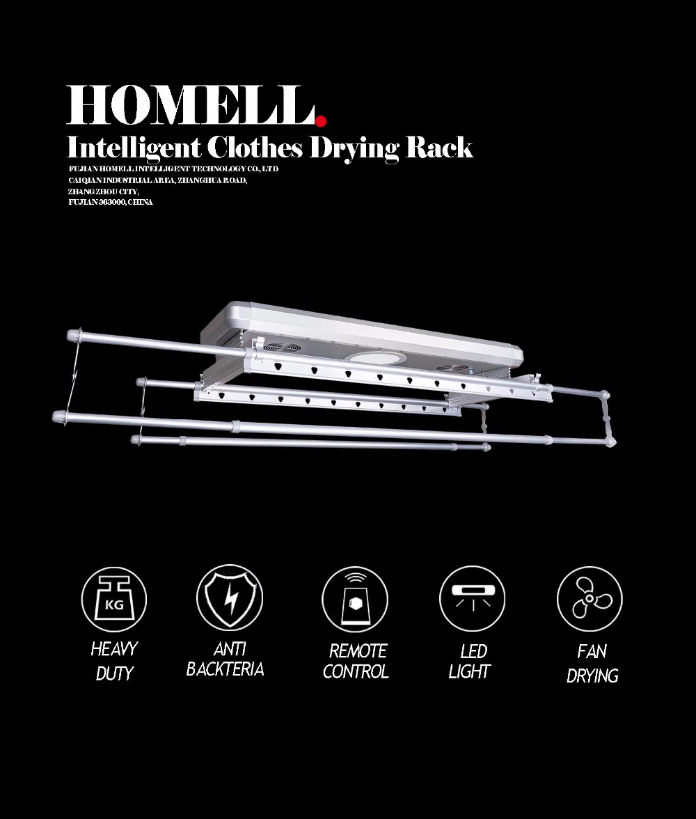 Smart Stainless Steel Foldable Remote Control Automatic Extendable