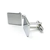 Stainless Steel Cufflink Custom Silver Cufflinks Blank Cufflinks