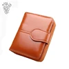 Hot Sale Wallet Short Wallet PU Women Purse Zipper&Button Purse Small Wallet Coin Pocket Cartera