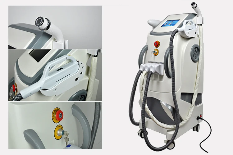China Supplier shr opt + Elight + RF + ND yag laser beauty salon for hair removal