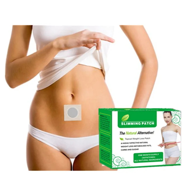 

New fat burning slimming products of natural magnetic navel weight loss patches, Black and white