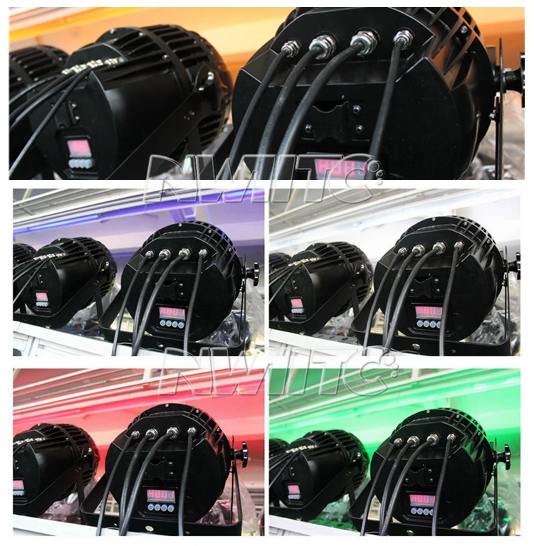 RGBWA UV 18x18W Zoom Wash Uplight LED Par Can Light Waterproof Aluminum Body with DMX Control for DJ and Theme Park Use