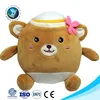 3D kids toy stuffed soft toy plush brown teddy bear led night light projector custom cute baby light up teddy bear plush toy