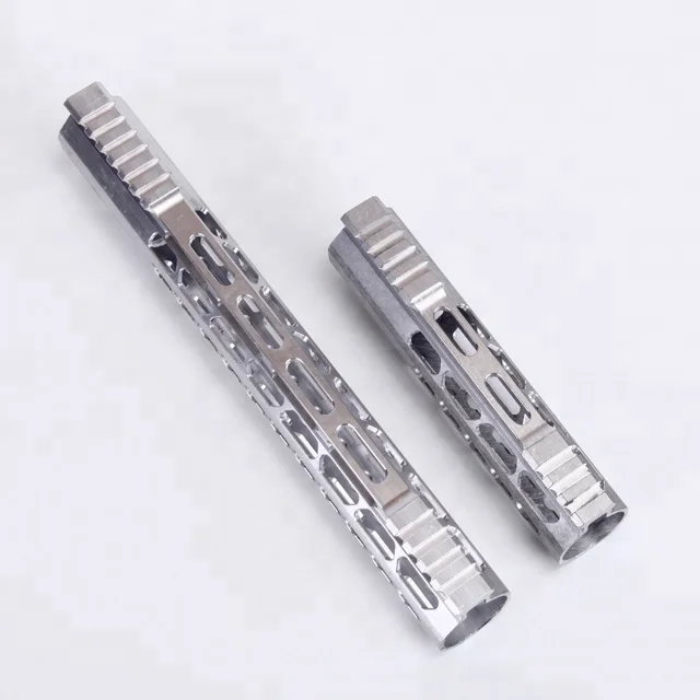 
AR15 RAW KEYMOD Free Floating Handguard Quad rail mount Barrel Nut 7' 10