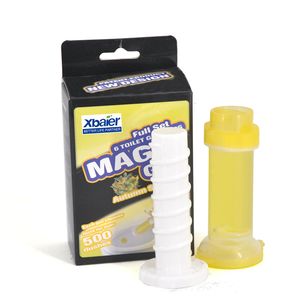 
New design Amazon best selling 36g lemon scent colored toilet bowl cleaner gel 