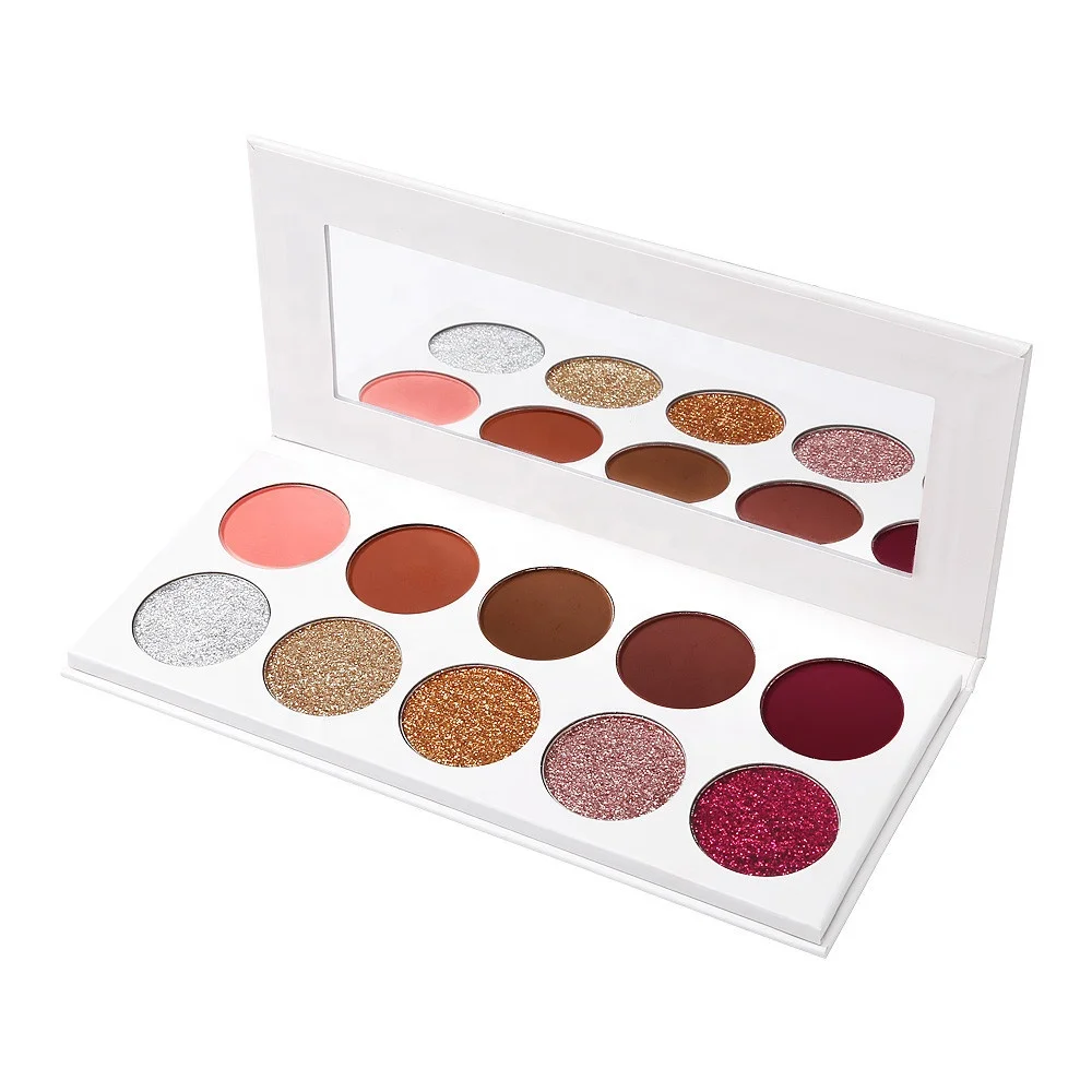 

Customized Pigment Eyeshadow Palette Powder No Brand, 10 colors