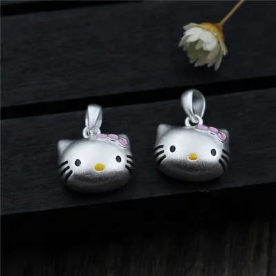 

925 Sterling Silver Charm DIY Bracelet Pendant Necklace Epoxy Cat Pendant Charm Accessories For Jewelry Making