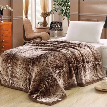 Flower Jacquard Printed Coral Fleece Plush Microfiber Flannel