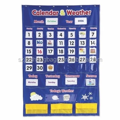 
Preschool Calendar and Weather Pocket Chart  (60622210808)