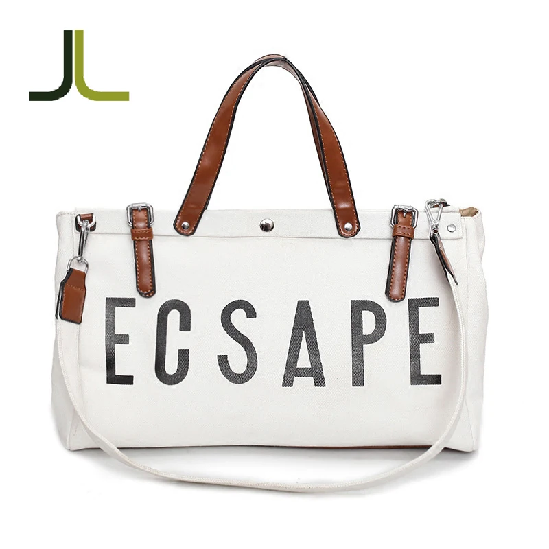 

Custom Made Leisure light Weight Fashion Handbag Fitness Bag, Black/white