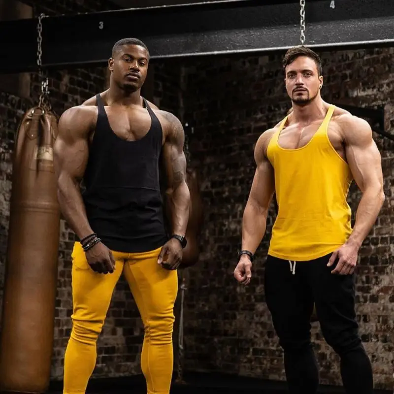 

MOQ 1 Pcs Logo Printing The Lasted Gym Tank Top Men