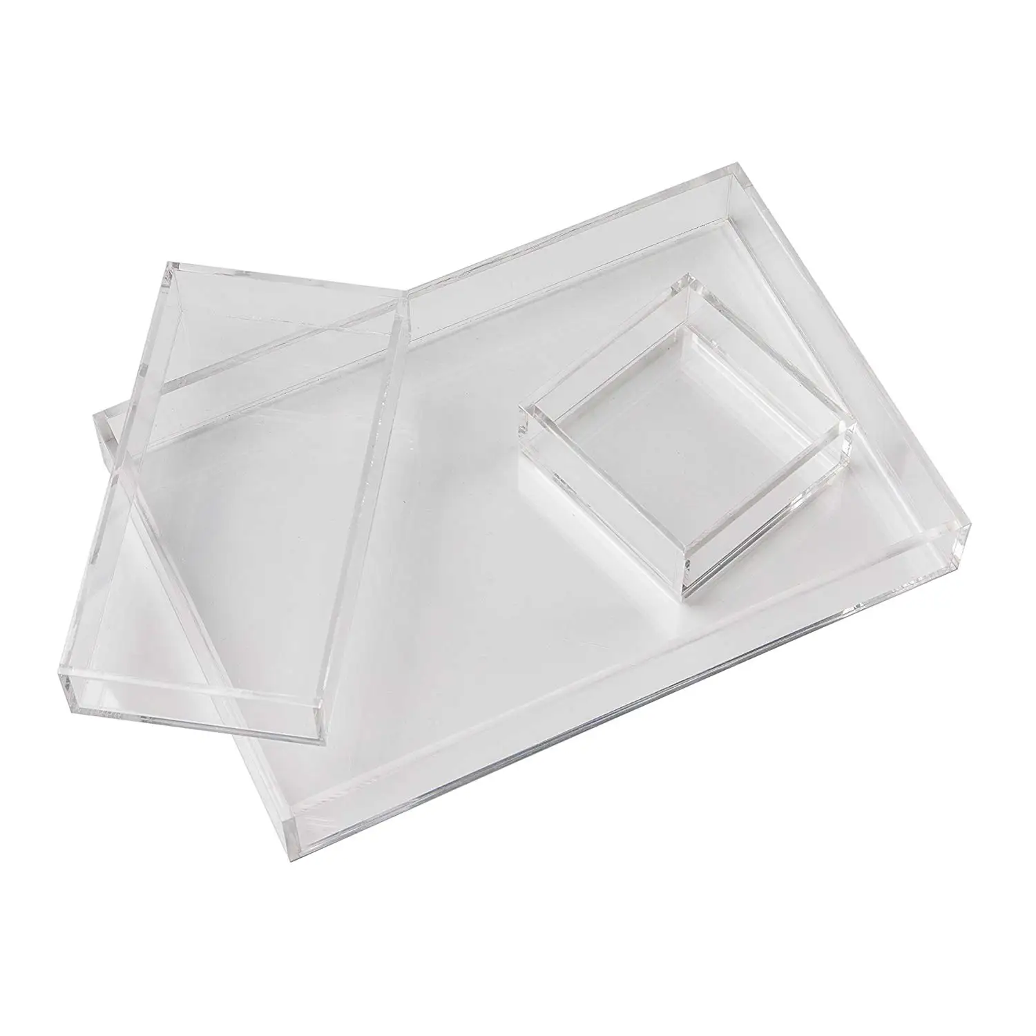 Clear Acrylic Vanity Tray Organizer Acrylic Tray For Jewelry