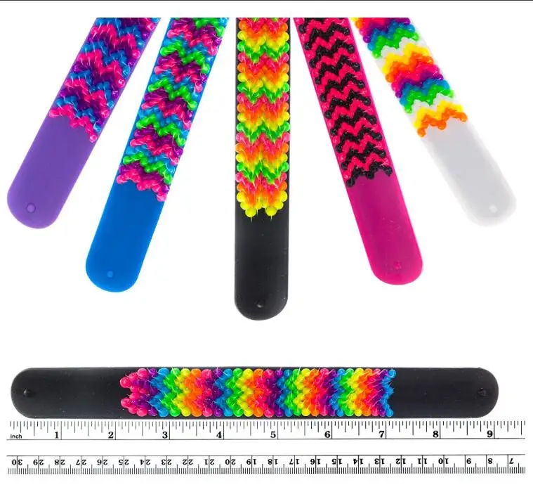 

Slap Bracelets for Kids Boys Girls 12 Pieces Pack - Silicone Spiky Snap Wristbands for Fidget and Sensory - Great Party Favors,, Picture