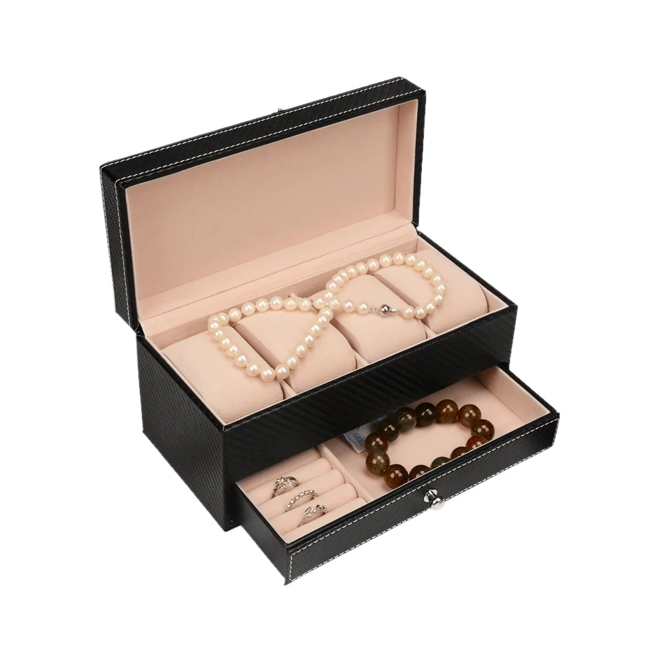 Tabletop Drawer Organizer White Stand Up Jewelry Box For Women Buy